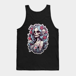 Muerta Calaca Calavera Day of the Dead Tank Top